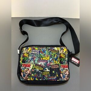 MARVEL Classic comic book cover Crossbody Bag Adjustable Strap New!